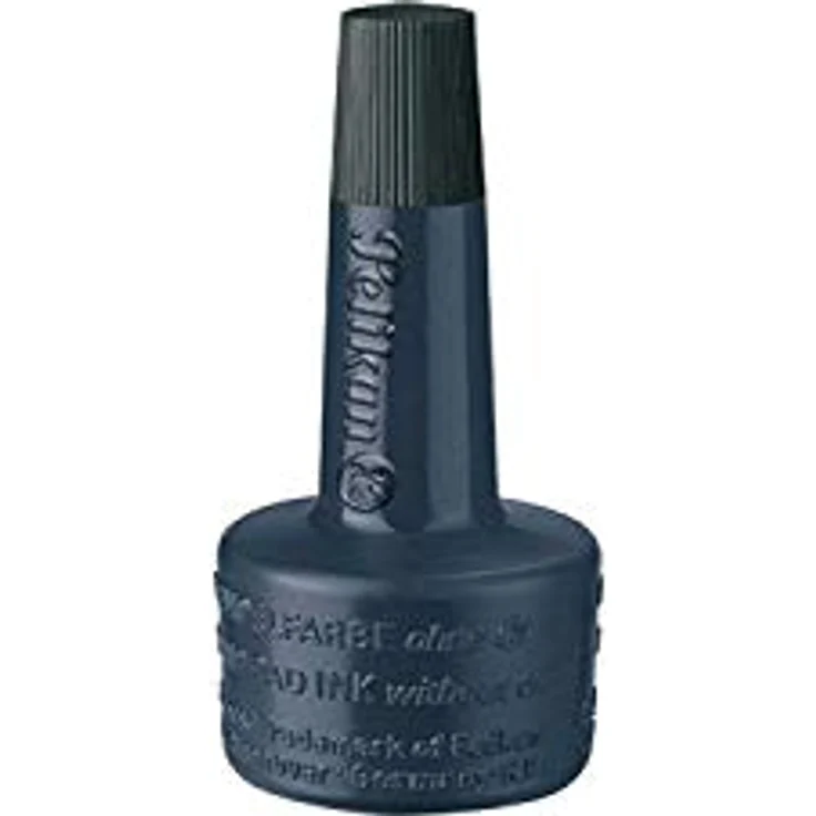 Pelikan Stempel Stempelfarbe 4K ohne Öl, schwarz, 28 ml, schnelltrocknend, 10 Stück – Bild 2
