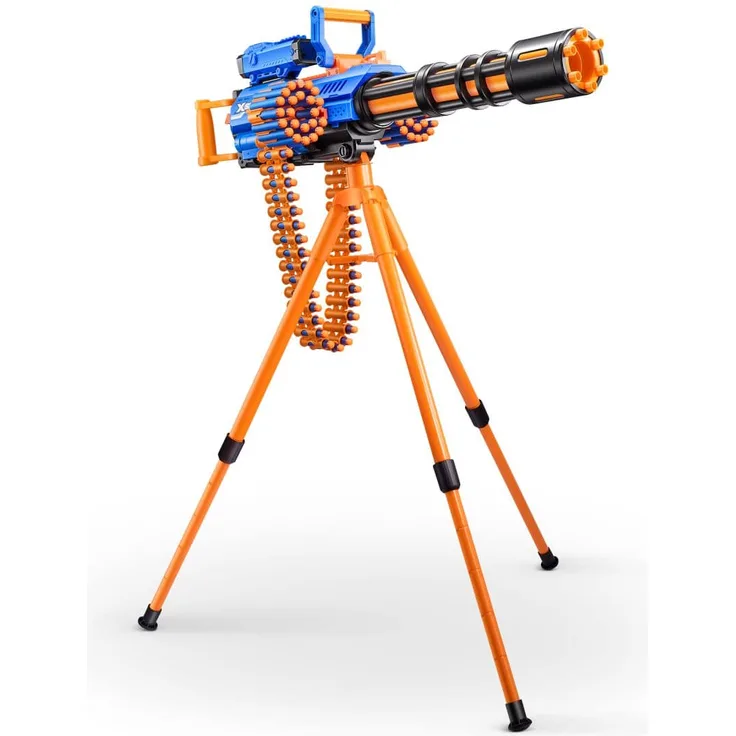 ZURU XShot Insanity Blaster Rage Fire, motorisierter Blaster mit Stativ und 40 Darts Munition
