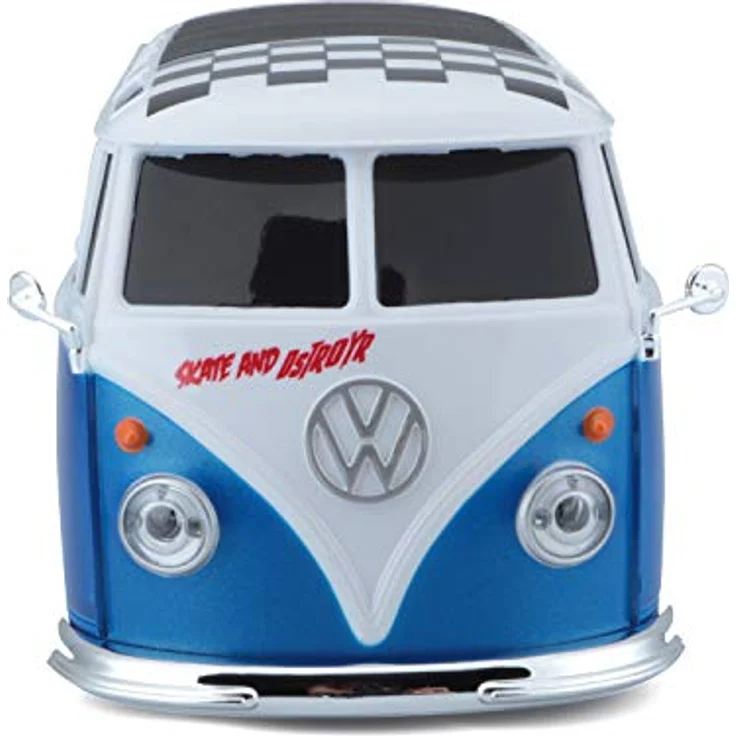 Maisto Tech R/C VW Bus Samba: Ferngesteuertes Auto im Maßstab 1:24, 2,4 GHz, mit Pistolengriff-Steuerung, ab 5 Jahren, 20 cm, blau-weiß (581529) – Bild 2
