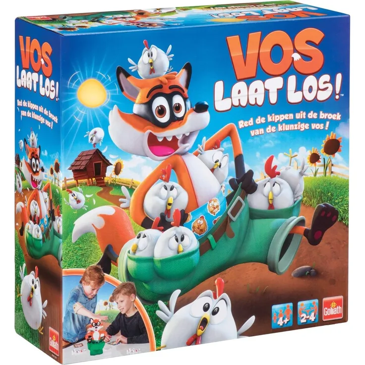 Johntoy Goliath Fuchs lässt los, Brettspiel zur Förderung von Hand-Augen-Koordination, 27 x 27 x 10 cm