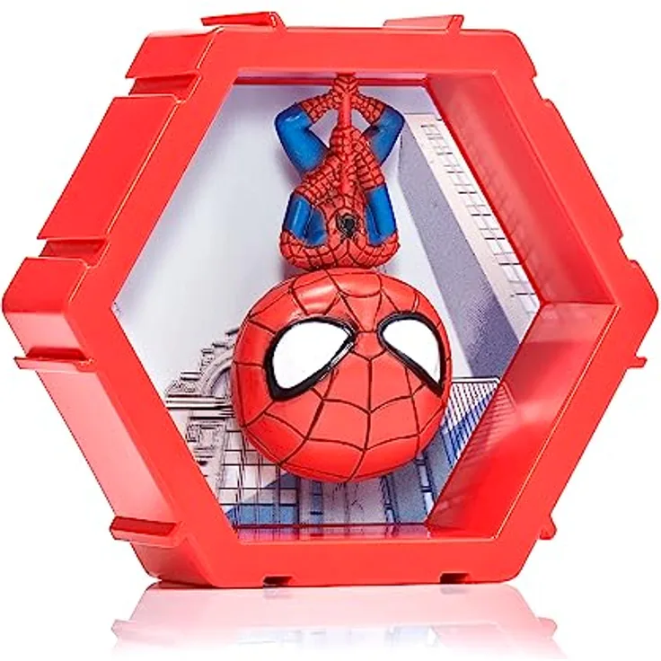 PODS 4D Marvel Spider-Man, Einzigartige, miteinander verbundene Sammelboble-Kopf-Figur, die aus ihrer Welt in Ihre, ausbricht,Wand oder Regalanzeige, Marvel Spielzeug und Geschenke, Serie 1 Nr. 411