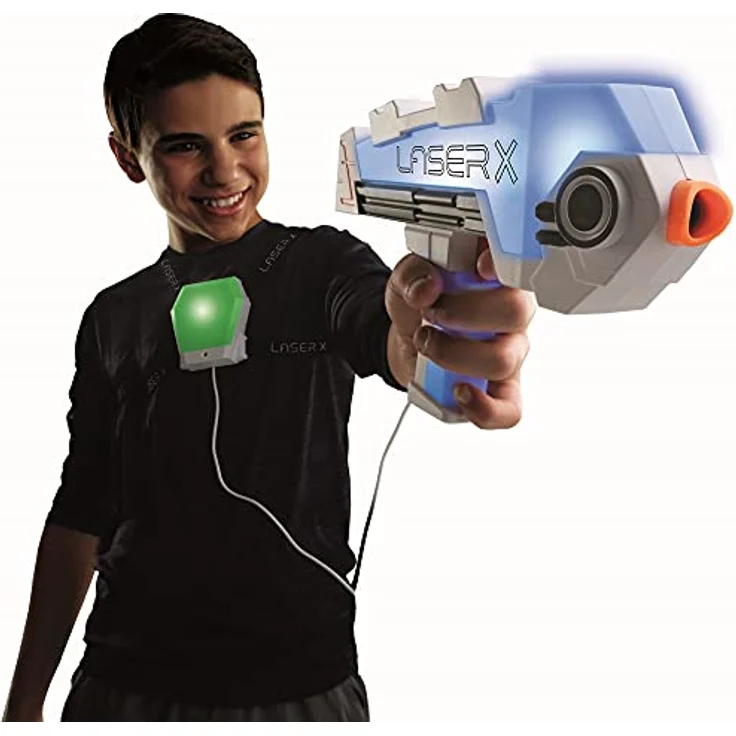 Bizak 62948046 Blaster mit 80 Meter Reichweite, batteriebetrieben, mehrfarbig, für Kinder ab 6 Jahren – Bild 4