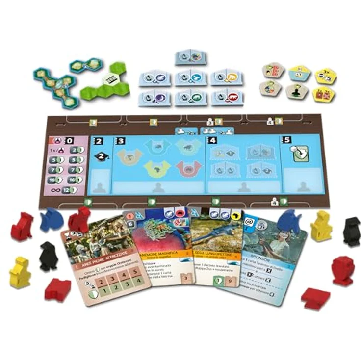 Cranio Creations Ark Nova, Brettspiel mit Unterwasserwelten und Meeresbewohnern, inklusive alternativer Aktionskarten und Spielertoken – Bild 2