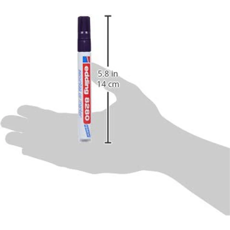 edding 8280 Securitas UV Marker, unsichtbarer Faserstift farblos, 1,5–3 mm, Schwarzlicht – Bild 3
