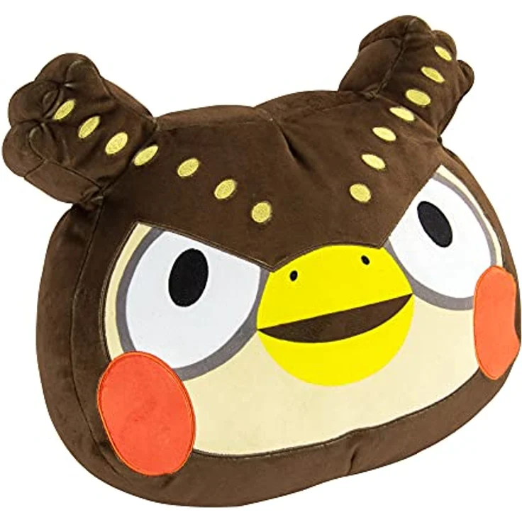 Megasketcher Club Mocchi Mocchi Animal Crossing Blathers Mega Plüschtier 40cm, offiziell lizenziertes Nintendo Kuscheltier für Kinder, ideal als Dekokissen, geeignet ab 3 Jahren – Bild 4