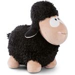 NICI Schaf Kuscheltier schwarz stehend GREEN 22cm I Plüschtier aus recycelten Materialien für Kinder & Babys