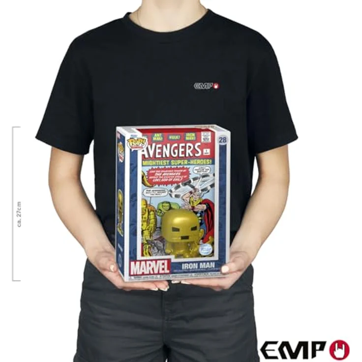 Funko Avengers Iron Man (Comic Cover) Vinyl Figur 28 Unisex Pop! Standard, Sammelfigur, Limited Edition, langlebig – Bild 2