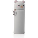 Lulubug Silikon Federmäppchen - Eisbär | Federtasche aus weichem Silikon für Stifte | Federmappe und Stiftehalter | Mäppchen Tiere, Schlampermäppchen