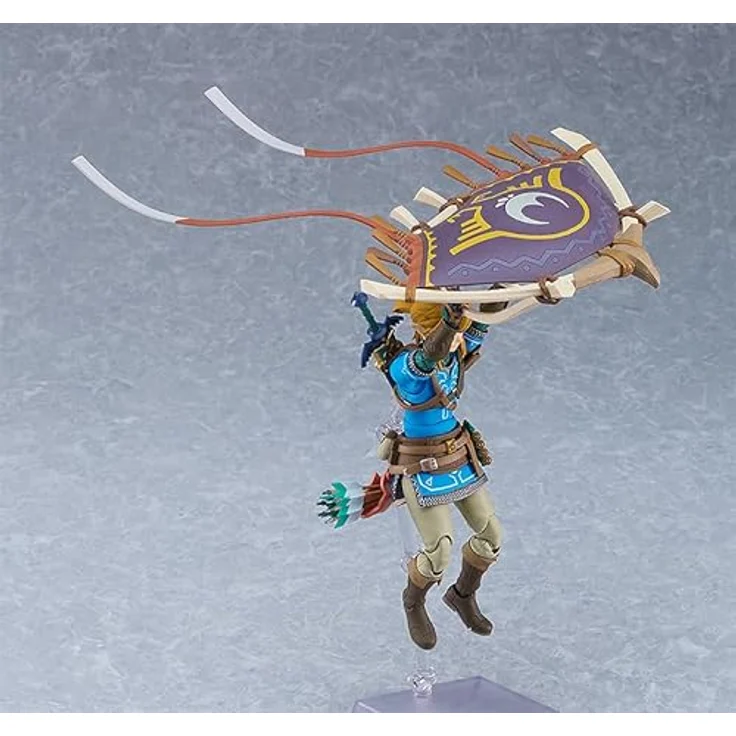 Good Smile Company Link Deluxe Ed. Fig. 15 cm The Legend of Zelda: Tears of the Kingdom Figma, inkl. Meisterschwert, Hyliano-Schild, Zubehörteile und Gesichtsplatten – Bild 4