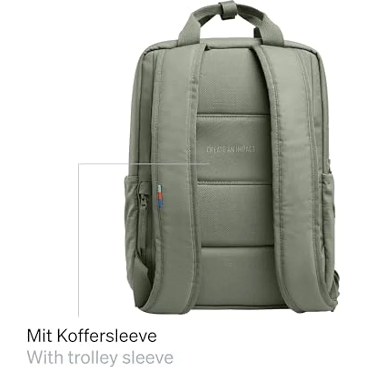 Got Bag DAYPACK 2.0, Wanderrucksack mit 11 l Volumen, ergonomischen Schultergurten und verstecktem Fach, grau – Bild 5