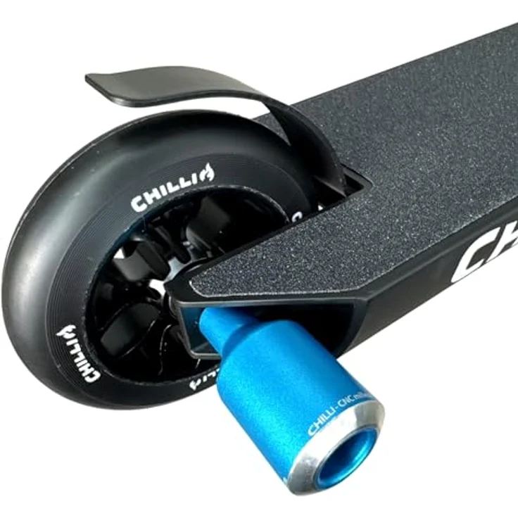 Chilli Stuntscooter Chilli Pro Rockets Stunt-Scooter Pegs Tret Roller Grind Stangen Blau, Aluminium Pegs für Park Rider, passend für verschiedene Chilli Modelle – Bild 7