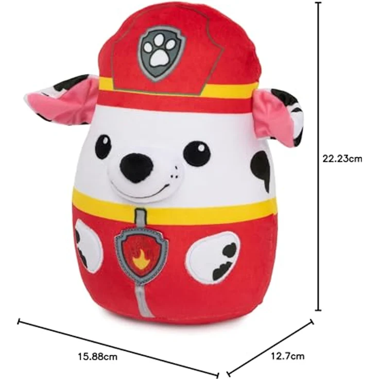 Spin Master Psi-Patrouille: Super-Soft-Marshall 20cm, Kuscheliger Plüschhund in klassischem Design – Bild 8