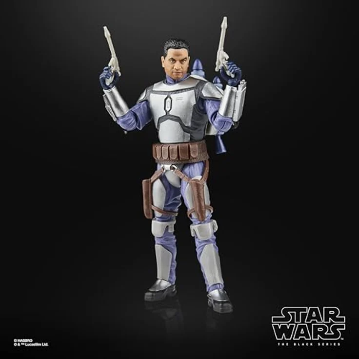 Star Wars The Black Series Jango Fett, Premium Action-Figur (15 cm) mit Helm, Jetpack und Blastern, Angriff der Klonkrieger – Bild 4