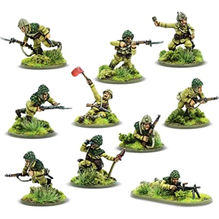Warlord Games Bolt Action Japanese Army Teishin Shudan Fallschirmjäger Squad, 10 Mann Trupp – Bild 2