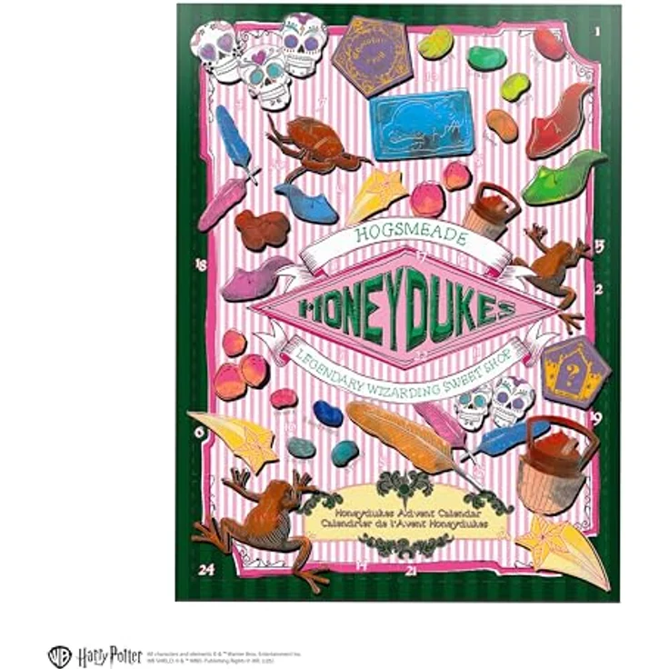 Cinereplicas Harry Potter Honeydukes Adventskalender 2025, offizielles Lizenzprodukt mit 24 Überraschungen und festlichem Design – Bild 2