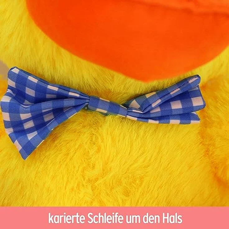 BEMIRO Stofftier Ente gelb Daffy - ca. 30 cm Enten Kuscheltier flauschig weich – Bild 3