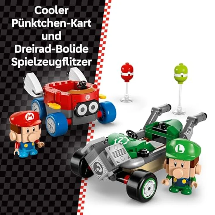 LEGO Super Mario 72034 Kart™ – Baby vs. Luigi Bausatz, mit 2 Figuren und interaktivem Spielspaß, Mehrfarbig, 321 Teile – Bild 3