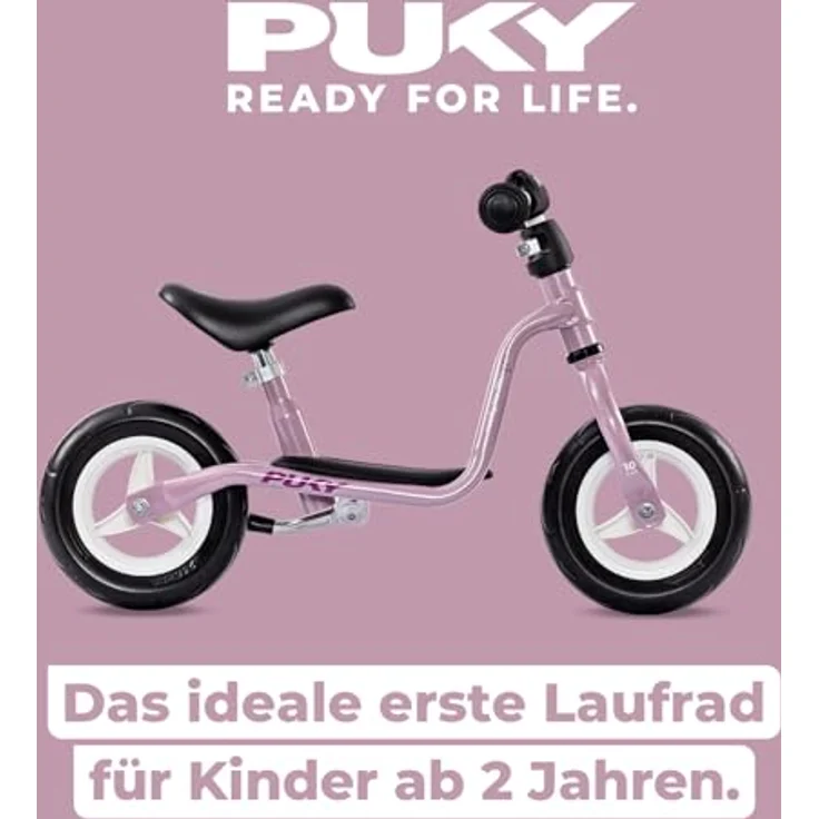 PUKY LR M Pearl Pink Laufrad ab 2 Jahre mit Sicherheitslenkergriffen & höhenverstellbarem Sattel – Bild 2