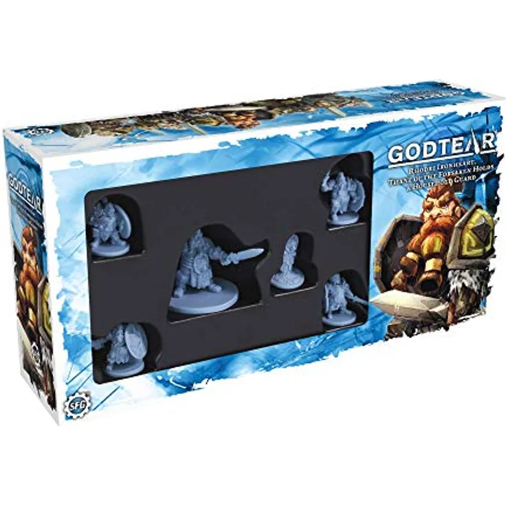 Steamforged Games SFGT-003 Godtear: Rhodri, Thane of The Forsaken Zubehör, blau - Brettspiel Erweiterung