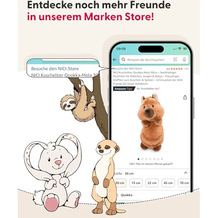 Nici Spieluhr My First NICI Stern mit Hase Fjella, mechanisch und waschbar, pastellfarben – Bild 8