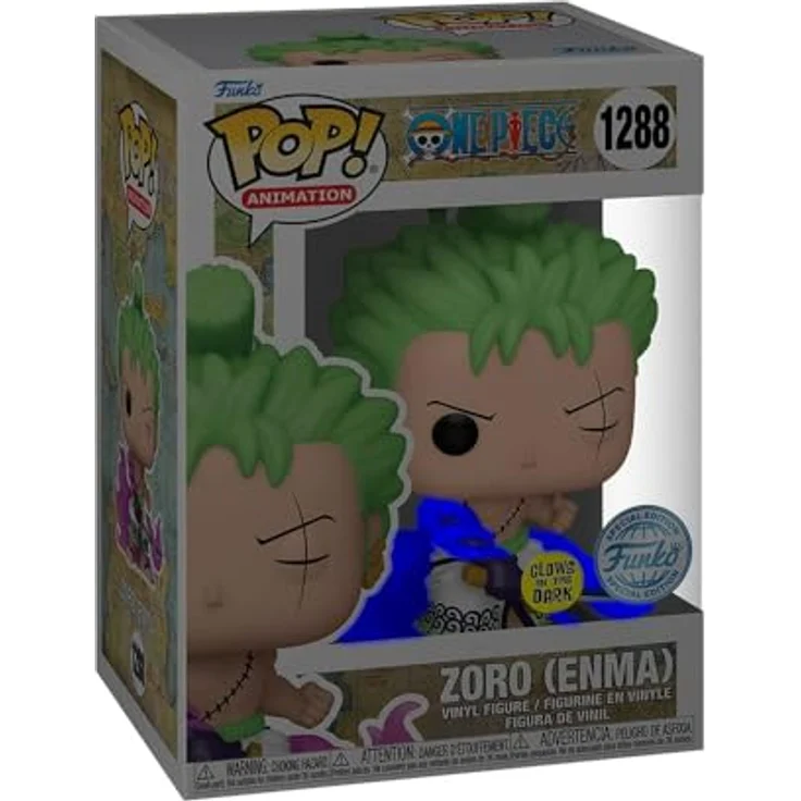 Funko Pop! Chalice Collectibles Exclusice One Piece - Zoro (Enma) GITD #1288, Sammelfigur aus Vinyl – Bild 4
