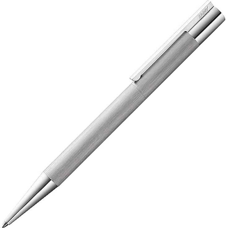 Lamy Kugelschreiber "Scala" brushed, Edelstahl in Silber mit Drehmechanismus – Bild 1
