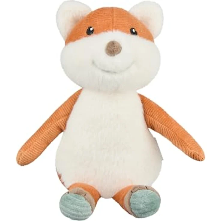 Sterntaler Kuscheltier M Fuchs Filou, Plüschtier aus weichem Flausch & Cord mit Rassel, rost, 24 cm, babyspielzeug ab Geburt, pflegeleicht und waschbar – Bild 3