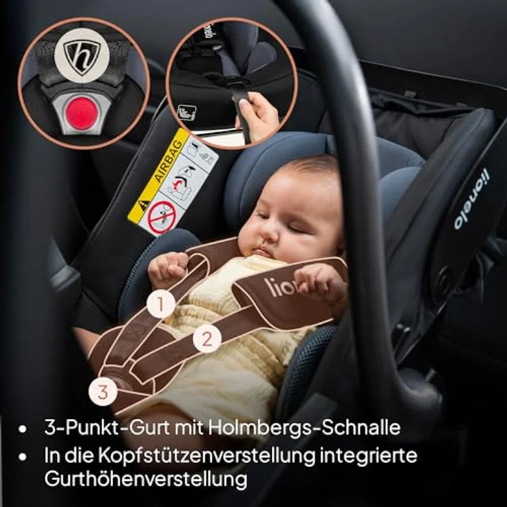 Lionelo Astrid I-Size, Kindersitz mit hoher Sicherheitsstandards und ergonomischem Design – Bild 5