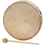 Betzold Musik Tamburin Schlägel Holz Rahmen-Trommel Naturfell, Handtrommel, 20 oder 25 cm Durchmesser