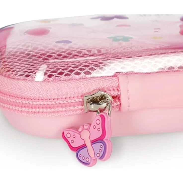 Legami Wonderwow Federmäppchen, Butterfly Motiv, 2 Fächer, Stifthalter, Innenfach mit Netzstoff, Reißverschluss, 23 x 11 x 5 cm – Bild 5