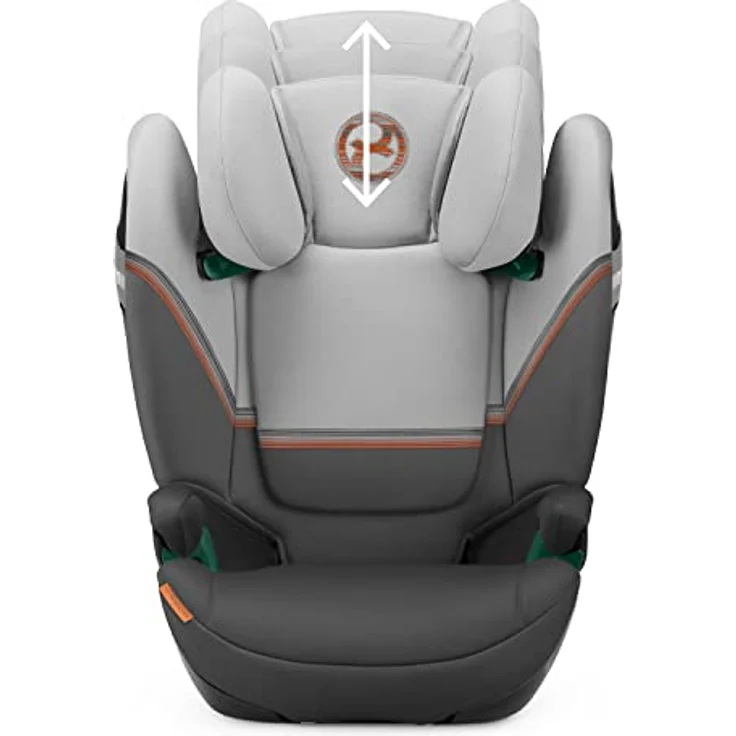 CYBEX Gold Kindersitz Solution S2 i-Fix, Für Autos mit und ohne ISOFIX, 100 - 150 cm, Ab ca. 3 bis 12 Jahre (15 - 50 kg), Lava Grey – Bild 5
