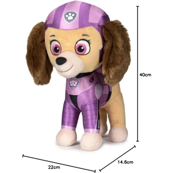 Paw Patrol Plüschspielzeug Skye 27 cm Spin Master, Kuscheltier mit Educa Marshall (27 cm) – Bild 2