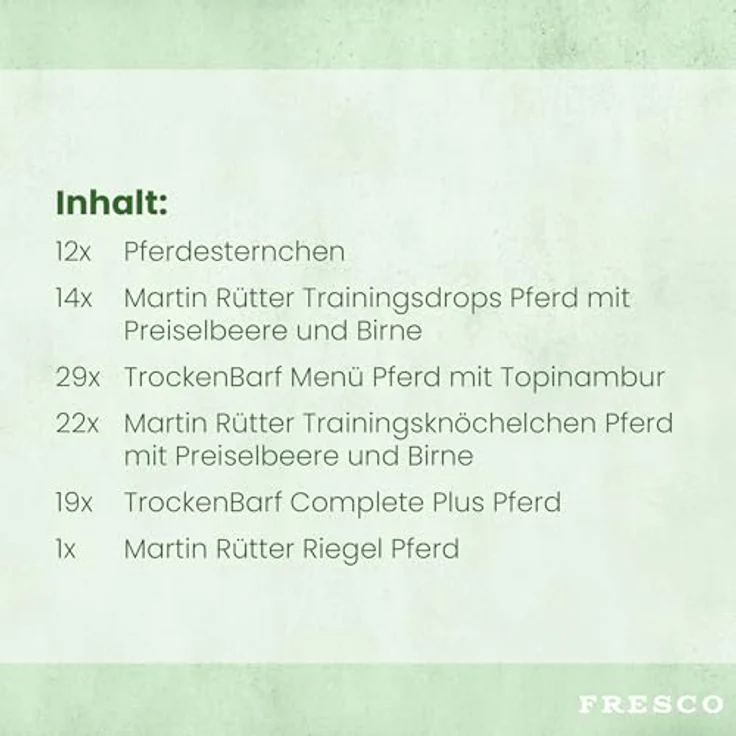 FRESCO Martin Rütter Adventskalender "Monoprotein Pferd", 180 g, getreidefrei, glutenfrei, hypoallergen – Bild 3