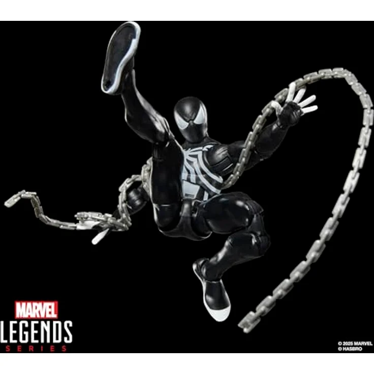 Hasbro Marvel Legends Series Spider-Venom, Retro Spider-Man Comics Action-Figur, 15 cm, mit 6 Accessoires und über 20 Bewegungspunkten – Bild 4