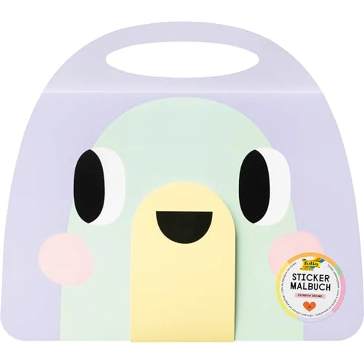 Folia Max Bringmann KG Stickerbuch Malbuch „Epic Adventures“ und „Rainbow Dreams“, 15 Ausmalseiten, hochwertiger Stickerbogen mit Hot-Foil-Veredelung – Bild 1