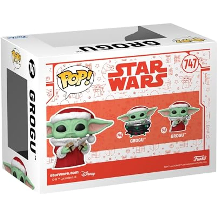 Funko Pop! Star Wars: Mando Holiday - Grogu (The Child, Baby Yoda) - Vinyl-Sammelfigur, 9,5 cm - ideales Geschenk für The Mandalorian-Fans - offizielle Handelsware – Bild 3