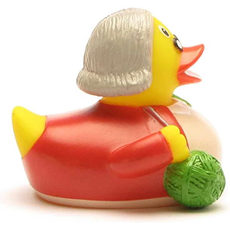 Duckshop Badeente - personalisierbar "Oma Ente" mit individuellem Wunschtext, 8 cm aus Vinyl – Bild 4