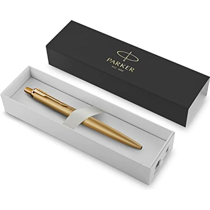Parker Jotter XL Monochrom, Kugelschreiber in Gold mit mattem Finish und Druckknopfauswurf, 7% größer – Bild 5