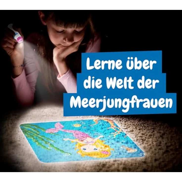 Science4you Meerjungfrauen-Projektor, Kinder-Taschenlampe mit 24 Bildern und Lernheft für 4-6 Jahre – Bild 5