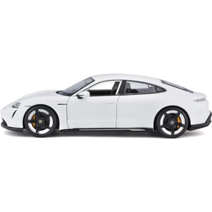 Bburago Porsche Taycan: Modellauto im Maßstab 1:24, Türen beweglich, 20 cm, weiß (18-21098) – Bild 7