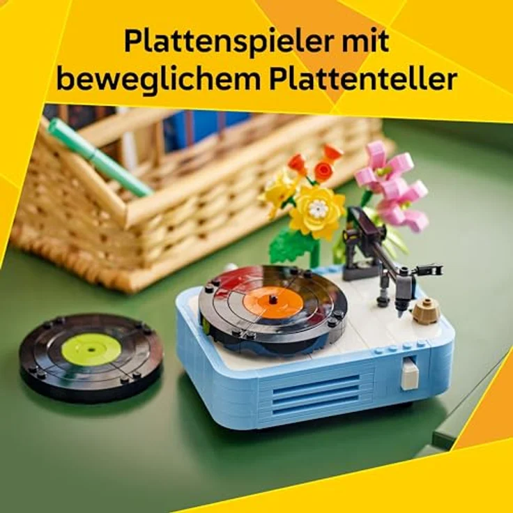 LEGO Creator 3in1 Plattenspieler mit Blumen - Umbaubar in Radio oder Mikrofon - Musik Spielzeuge für Kinder - Kreative Geschenkidee - 31172 – Bild 5