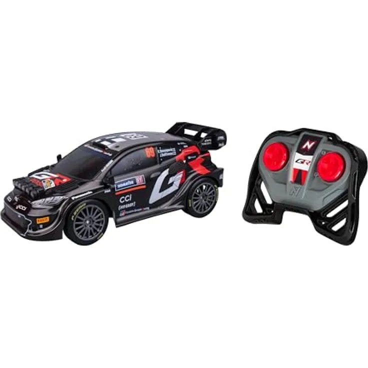 Nikko Night Mode RC- Toyota GR #69 Rovanperä, ferngesteuertes Auto im Maßstab 1:18 mit LED-Rennlichtern und 2,4 GHz Präzisionscontroller