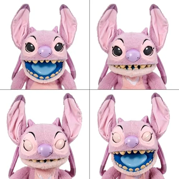 WOW! STUFF RealFX Disney Lilo & Stitch Engel-Puppe, 45,7 cm, Animatronic-Plüsch mit über 100 Action- und Sound-Kombinationen, ideal zum Kuscheln und Spielen, ab 6 Jahren – Bild 4
