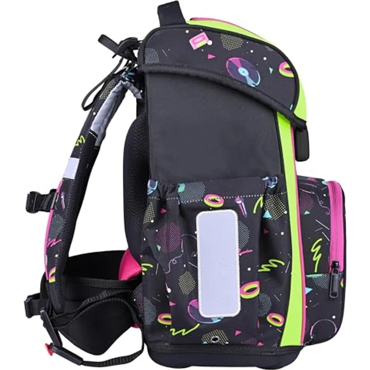 McNeill Schulranzen-Set BRAVO 9tlg. (CAPYBAR), ergonomisch, 21L Volumen, höhenverstellbares ClickFlex-Rückensystem, gepolsterte Schultergurte, inkl. gefülltem Etui, Sportbeutel, Trinkflasche und mehr – Bild 5