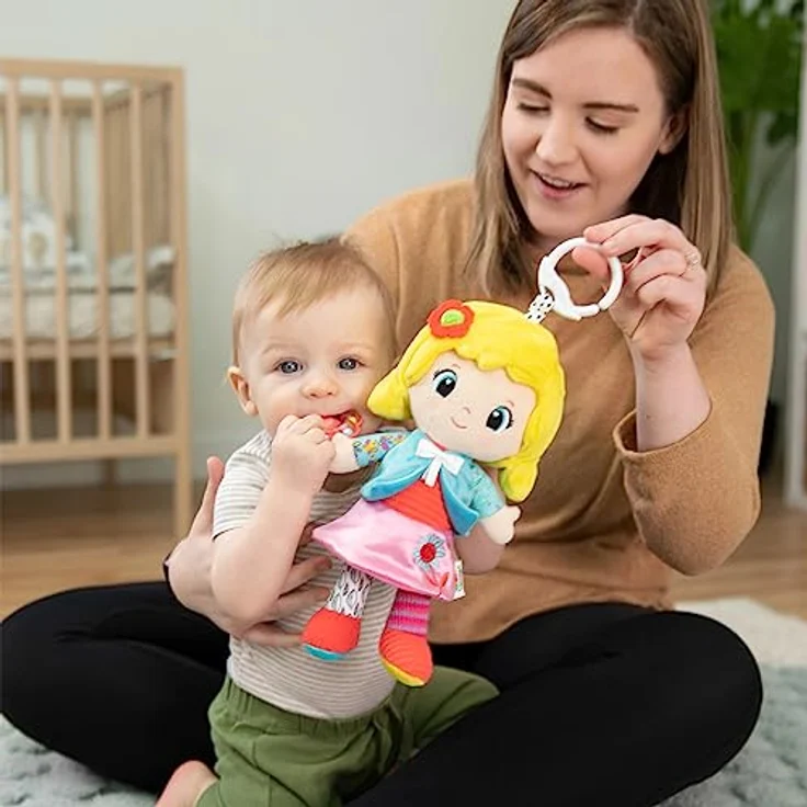 Lamaze - Meine Freundin Olivia, Kuscheltier mit rasselnder Blumenhand – Bild 5