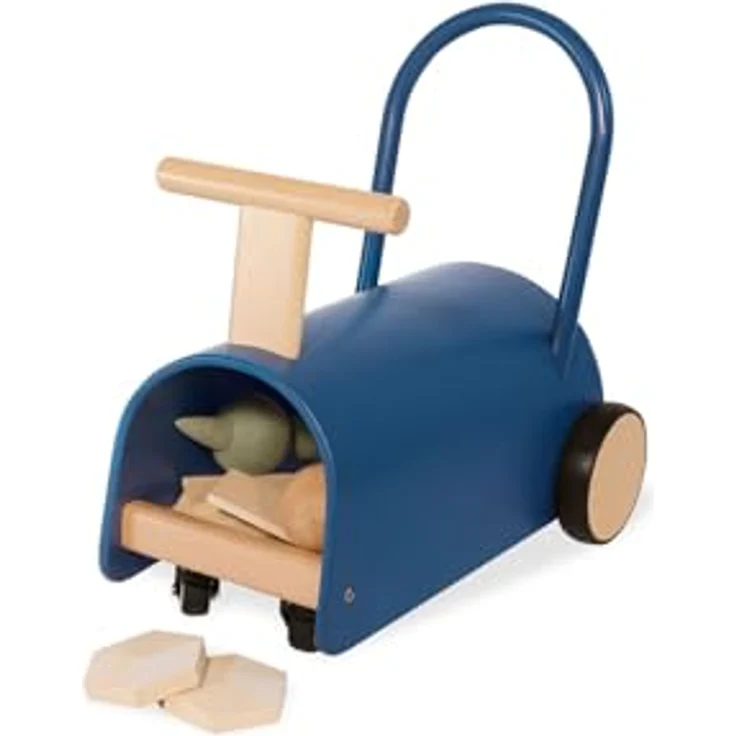 PINOLINO Enzo Kinder Lauflernwagen und Rutschauto, Holz, attraktives Blau, für Kleinkinder ab 1 Jahr – Bild 4