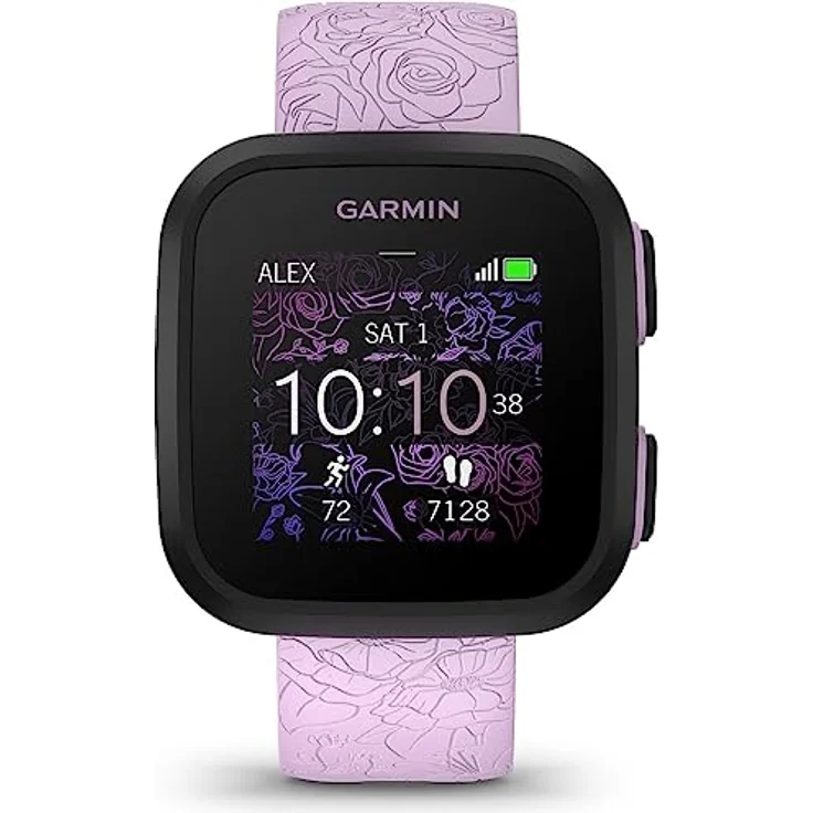 Garmin Bounce Flieder/ Schwarz Smartwatch – Bild 8