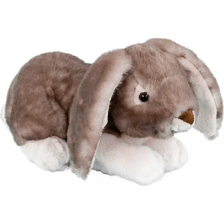 inware Kuscheltier Hase Orli 24 cm, graubraun-weiß, kuschelweicher Plüsch, maschinenwaschbar bis 30°C