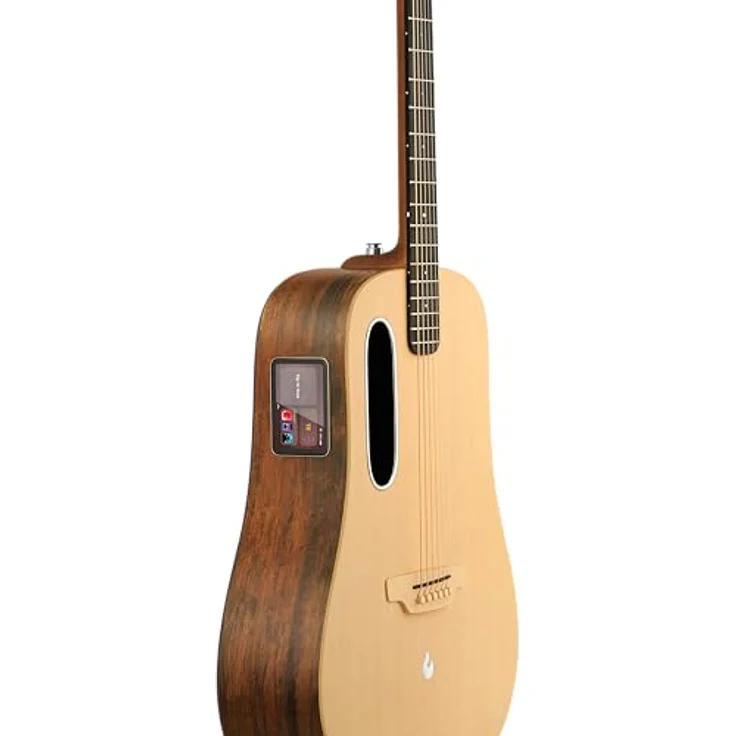 Lava Music ME4 Spruce 41 Zoll Akustikgitarre mit Fichtendecke und HPL Boden, Woodgrain Brown – Bild 6