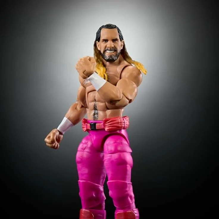 Mattel WWE Elite Collection, Actionfigur Seth Freakin' Rollins mit Zubehör, Premium Live-Event WrestleMania, TrueFX-Technologie, Mehrfarbig – Bild 3